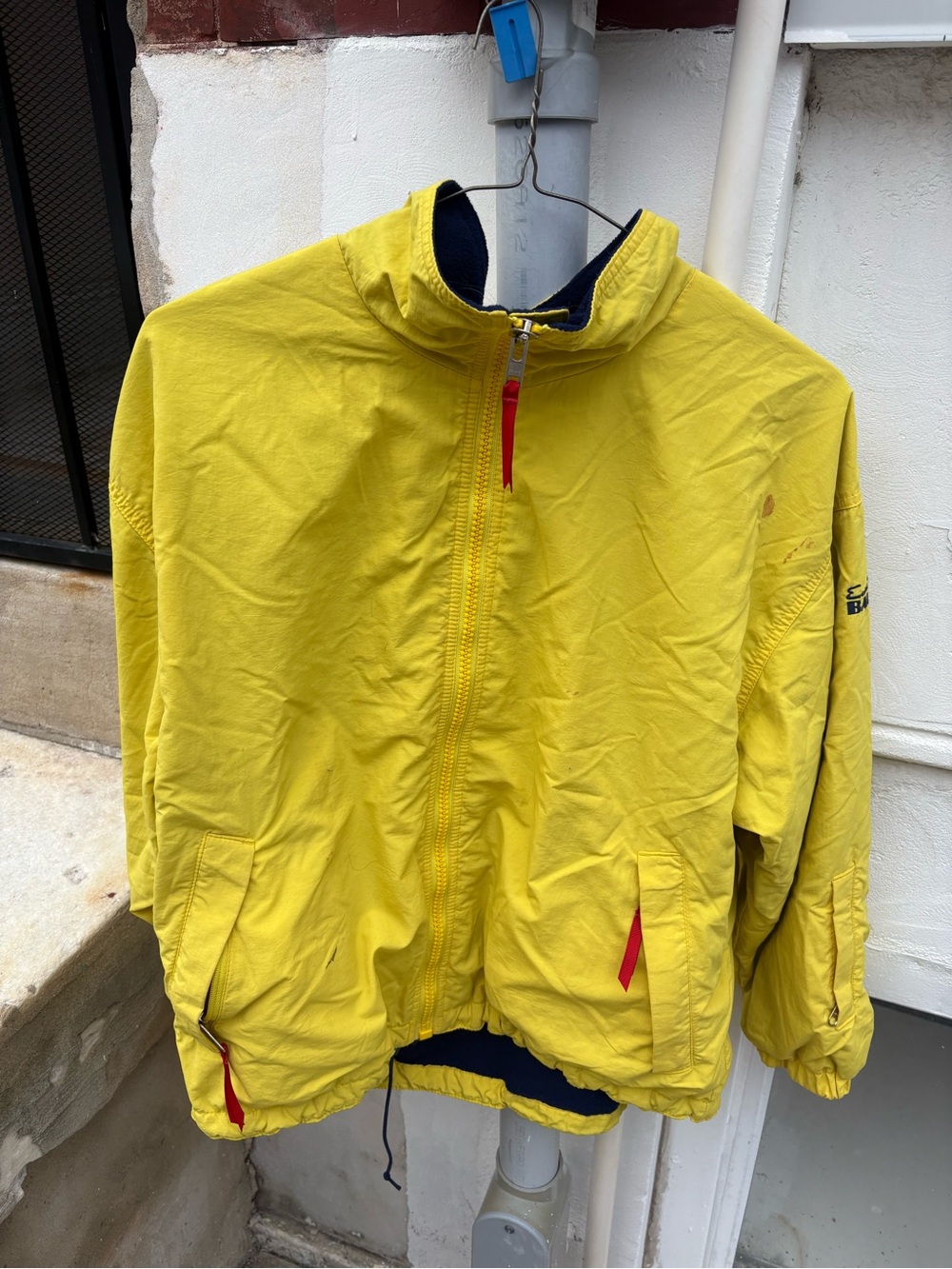 Eddie Bauer Bright Yellow Lightweight Windbreaker